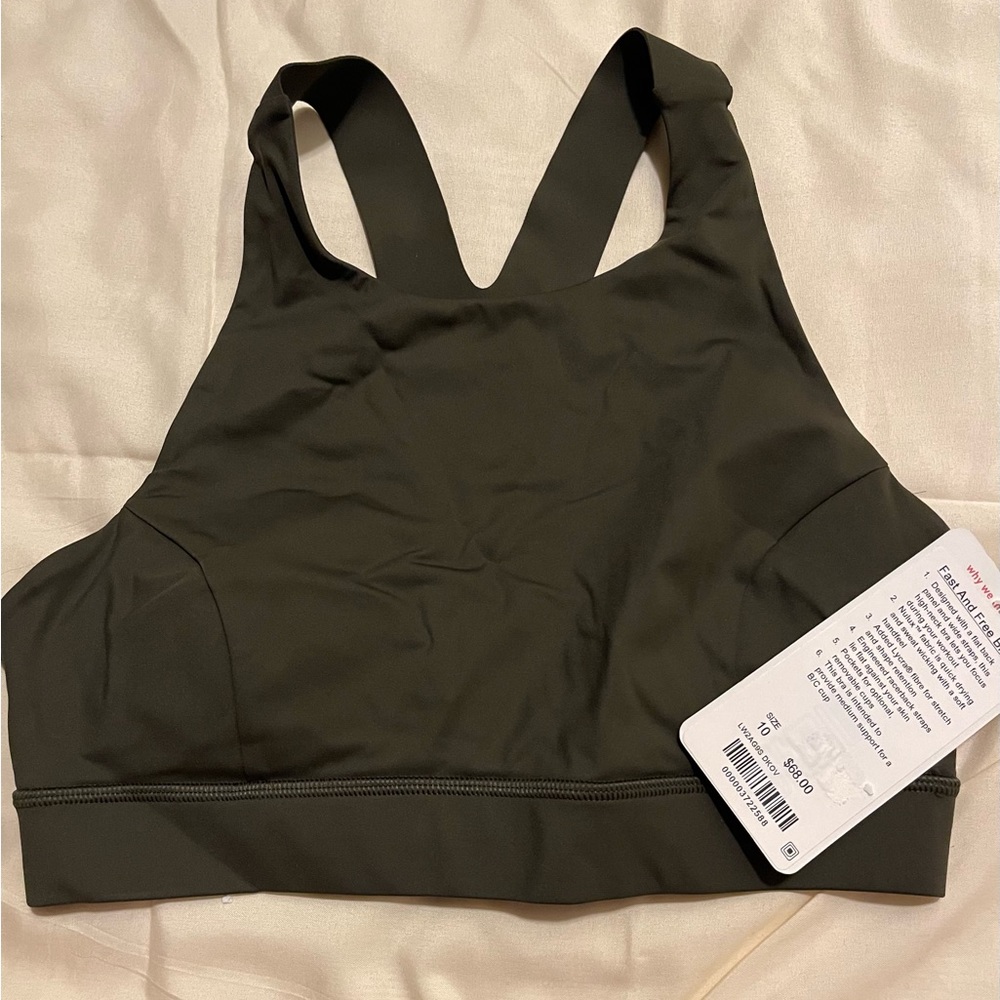 Lululemon NWT Fast and Free Bra- Size 10